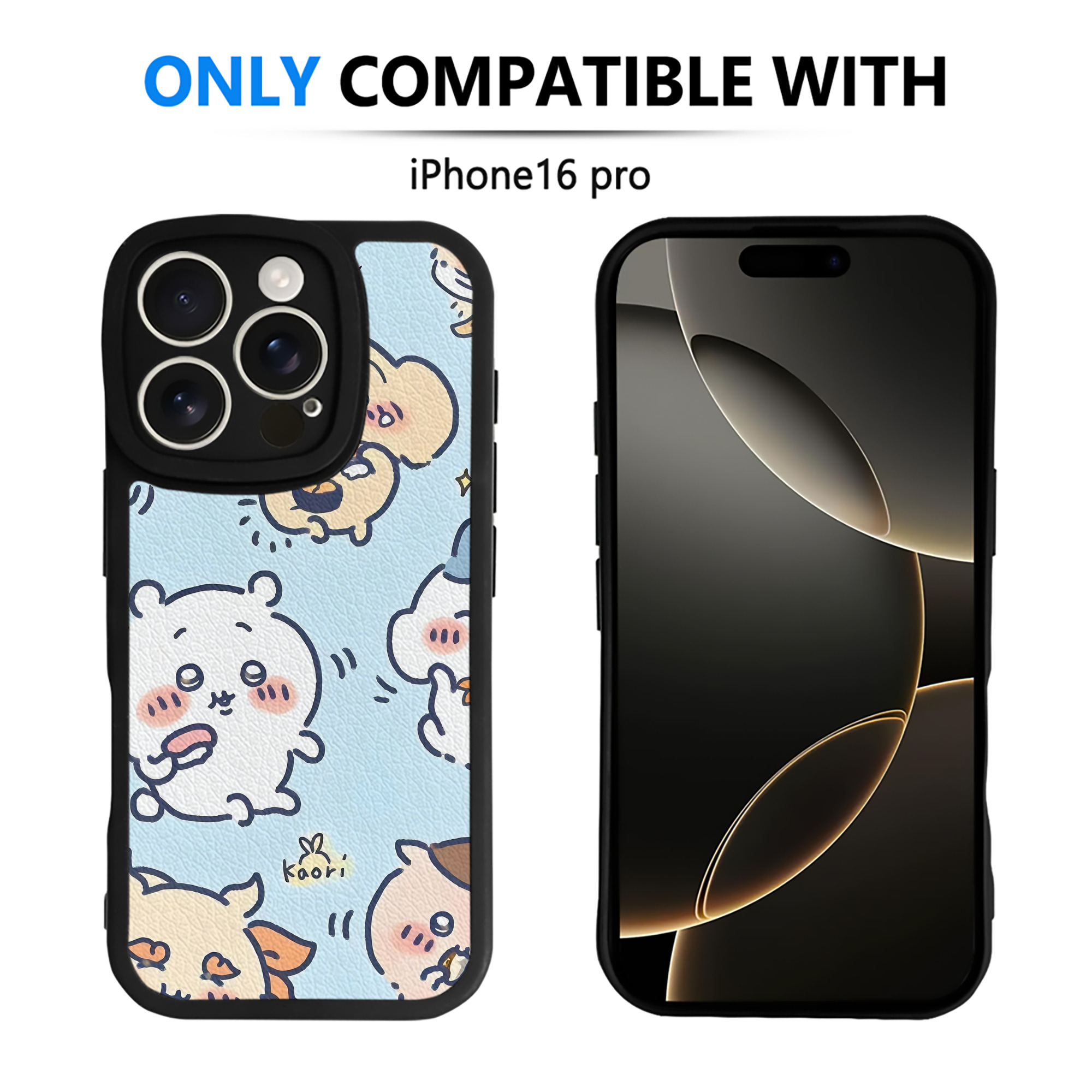 （画像用） ちいかわ Chii-kawa 【iPhone 16シリーズ対応】シリコンスマホケース（レザー調） 材質：シリコン